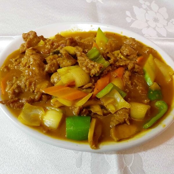 Ternera con salsa al curry gran pekin ourense
